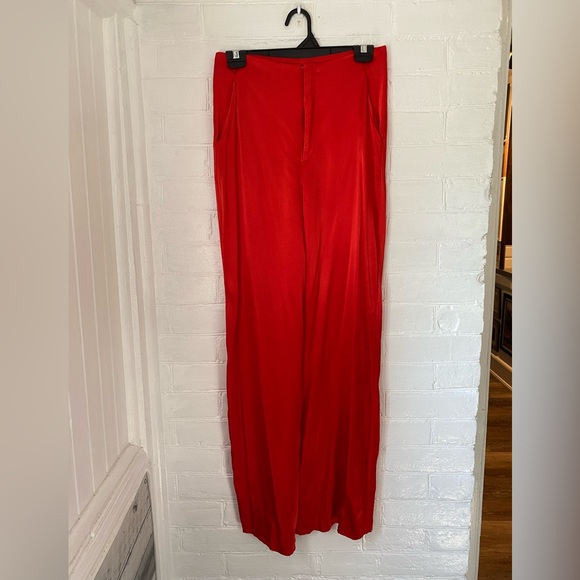 ZARA silky high waisted wide leg pants - Picture 12 of 13
